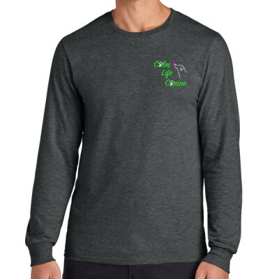 Calm Life Canine Front & Back Unisex Cotton Long Sleeve T-Shirt  Thumbnail